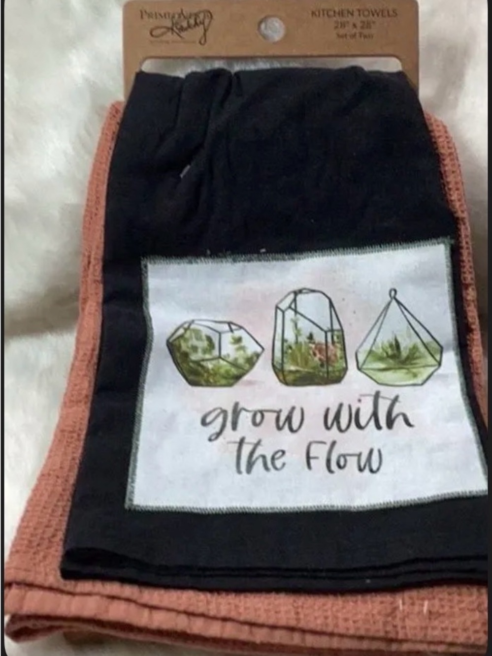 #243J  Statement Dish Towels (Set of 2)